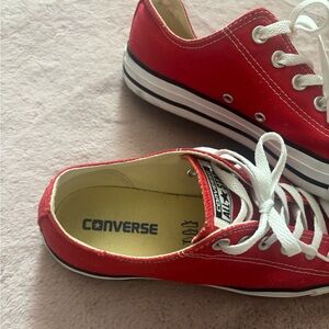 Red All star converse. Size 8 men 10 women